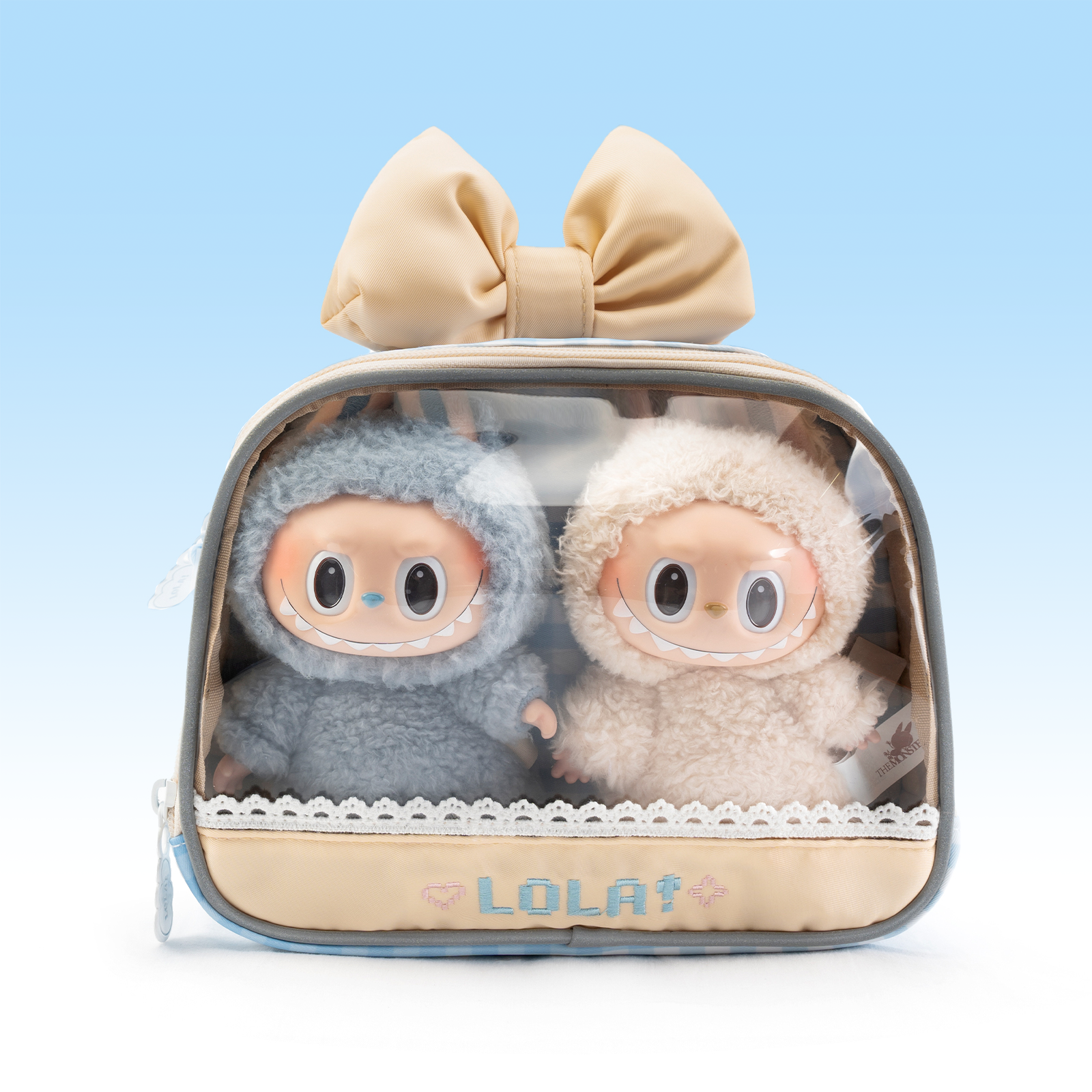 Compact Plushies Bag with Clear Display – Convertible for Backpack, Shoulder & Crossbody Carry