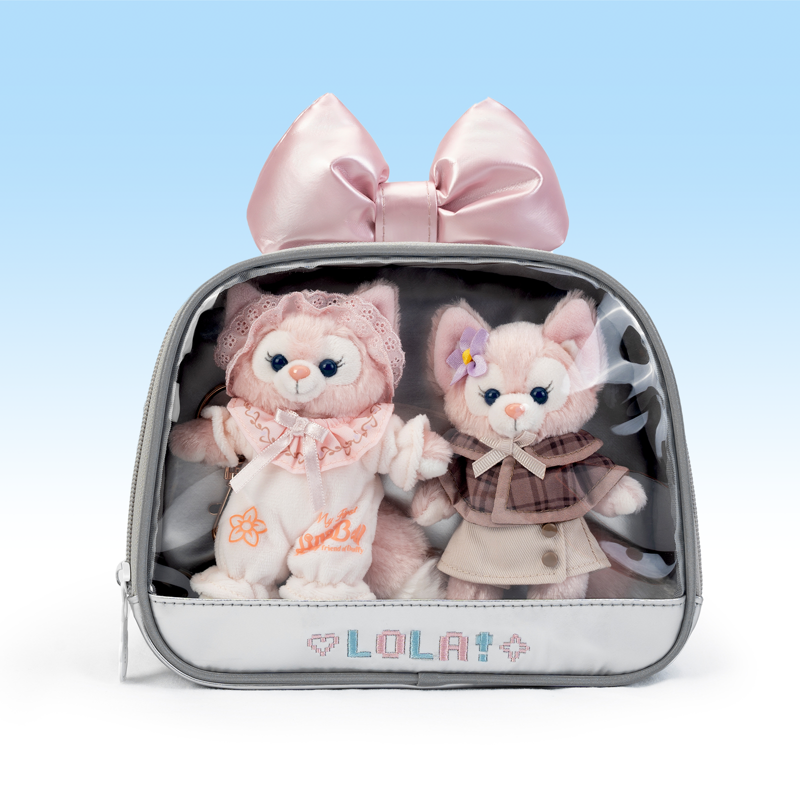 Compact Plushies Bag with Clear Display – Convertible for Backpack, Shoulder & Crossbody Carry