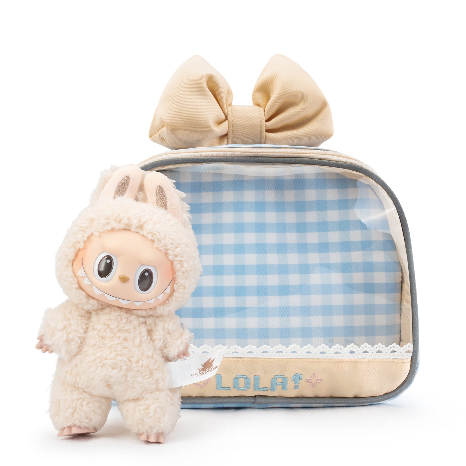 Compact Plushies Bag with Clear Display – Convertible for Backpack, Shoulder & Crossbody Carry