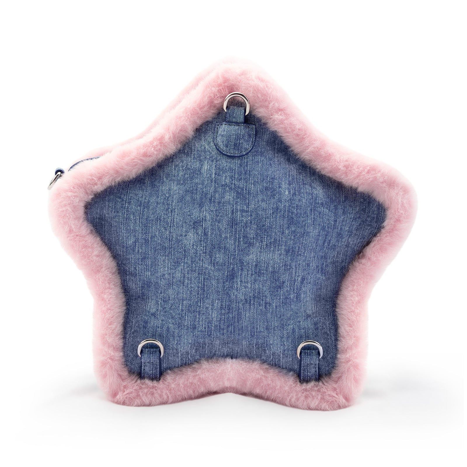 Plushies Companion Bag with Clear Display – Convertible for Backpack, Shoulder & Crossbody Carry, Plush Star Bag