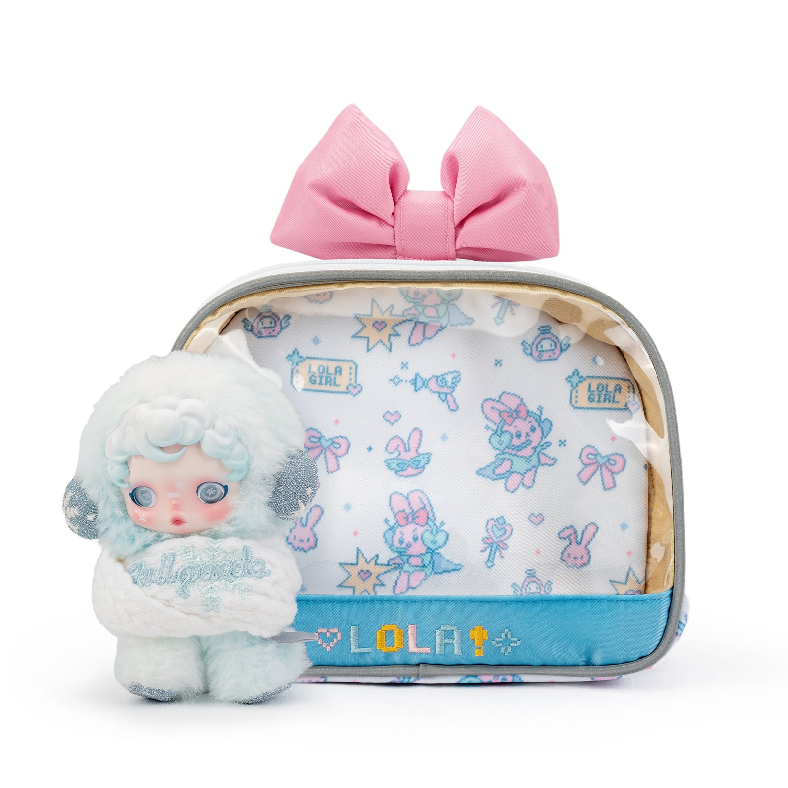 Compact Plushies Bag with Clear Display – Convertible for Backpack, Shoulder & Crossbody Carry