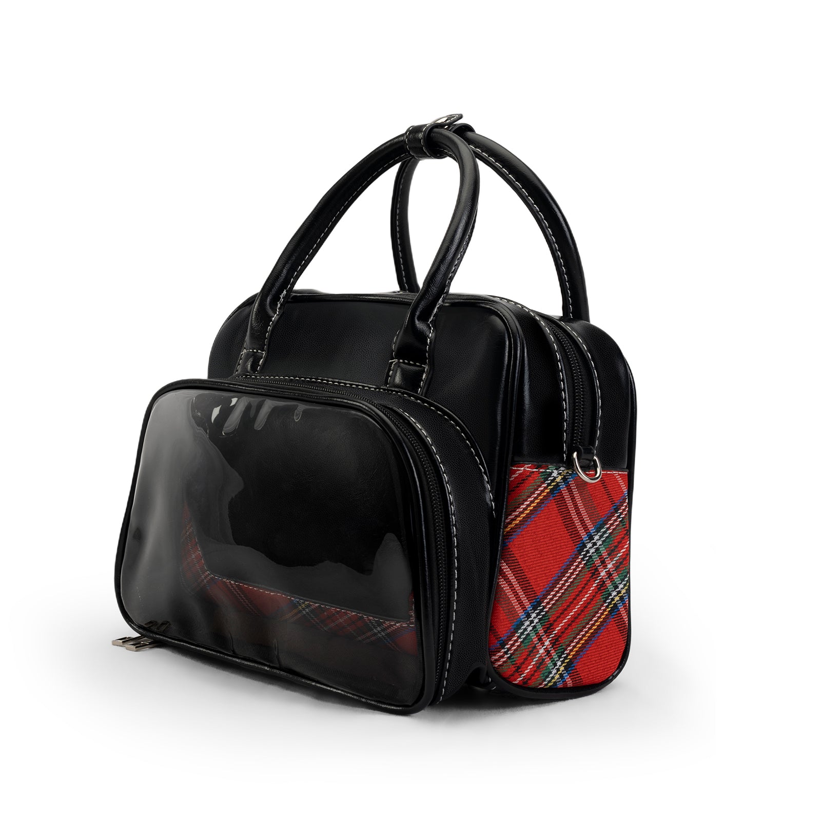 Plushies Companion Bag with Clear Display – 4-Way Convertible Square Backpack