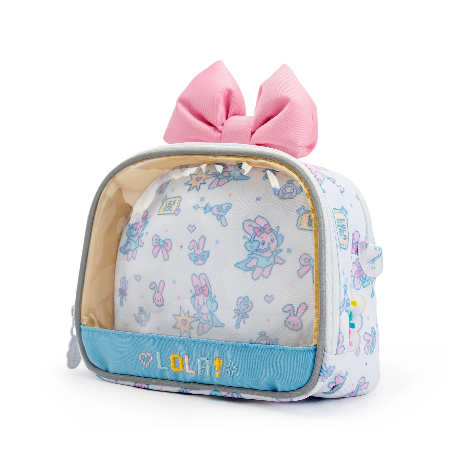 Compact Plushies Bag with Clear Display – Convertible for Backpack, Shoulder & Crossbody Carry