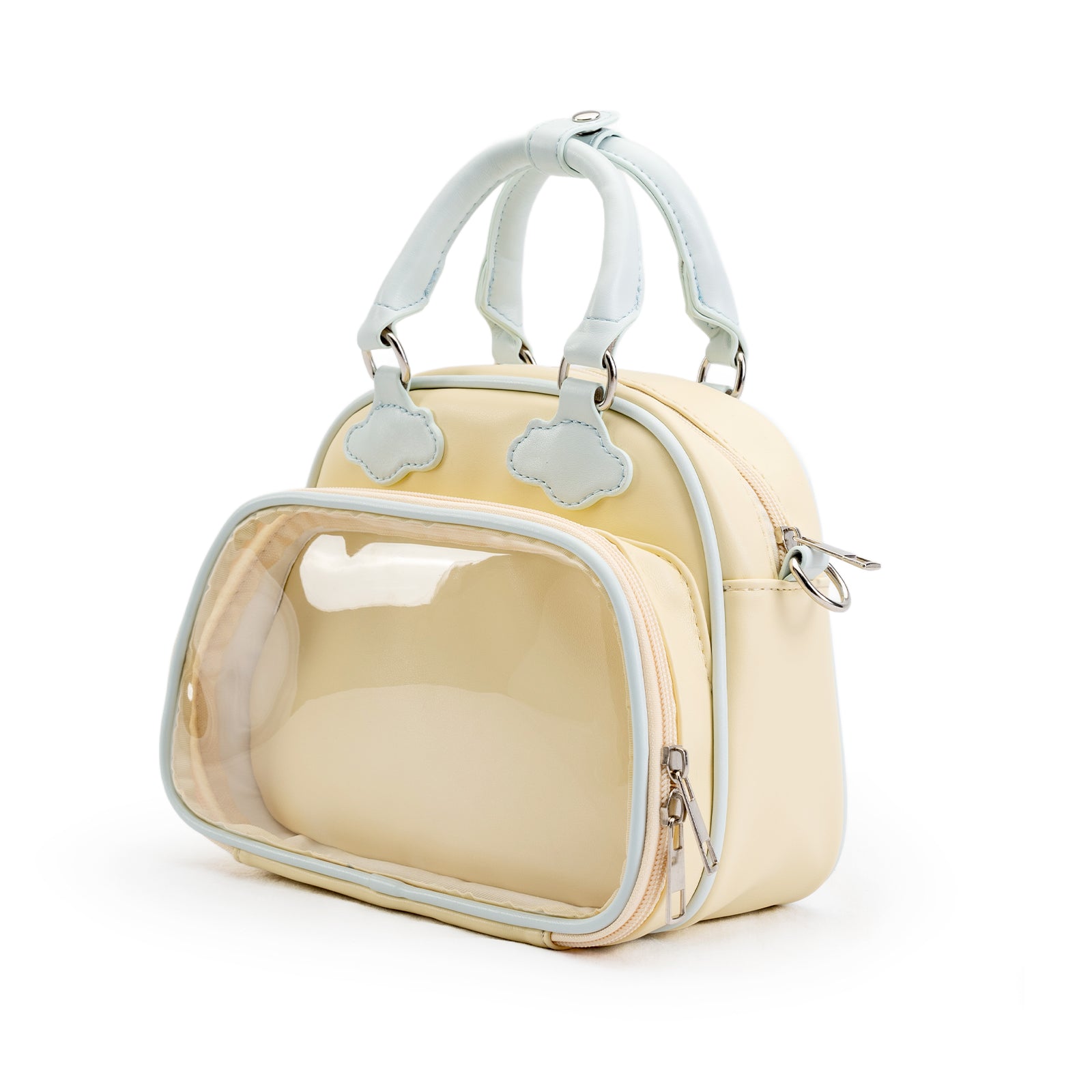 Plushies Companion Bag with Clear Display – 4-Way Convertible Square Backpack