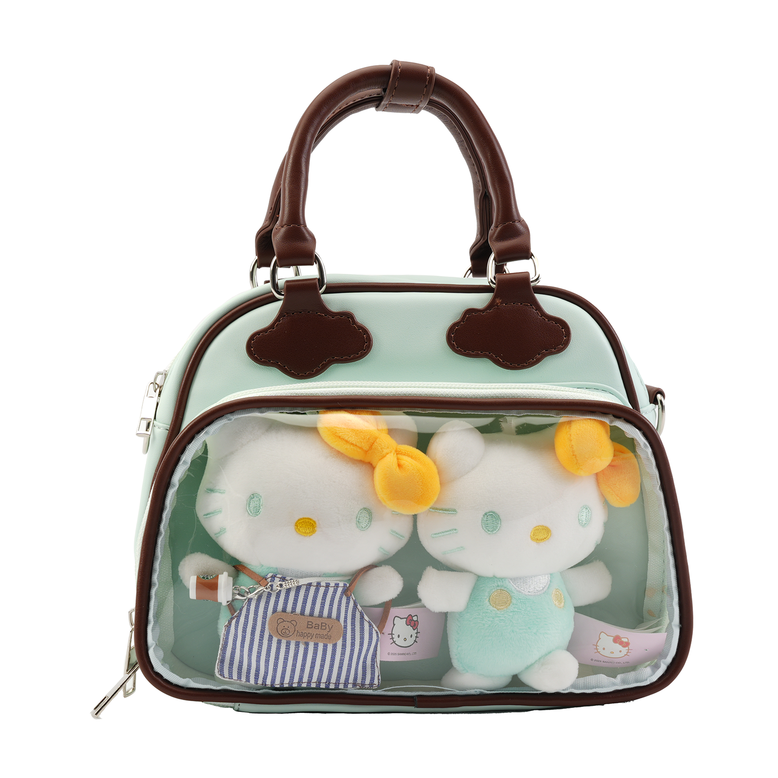 Plushies Companion Bag with Clear Display – 4-Way Convertible Square Backpack