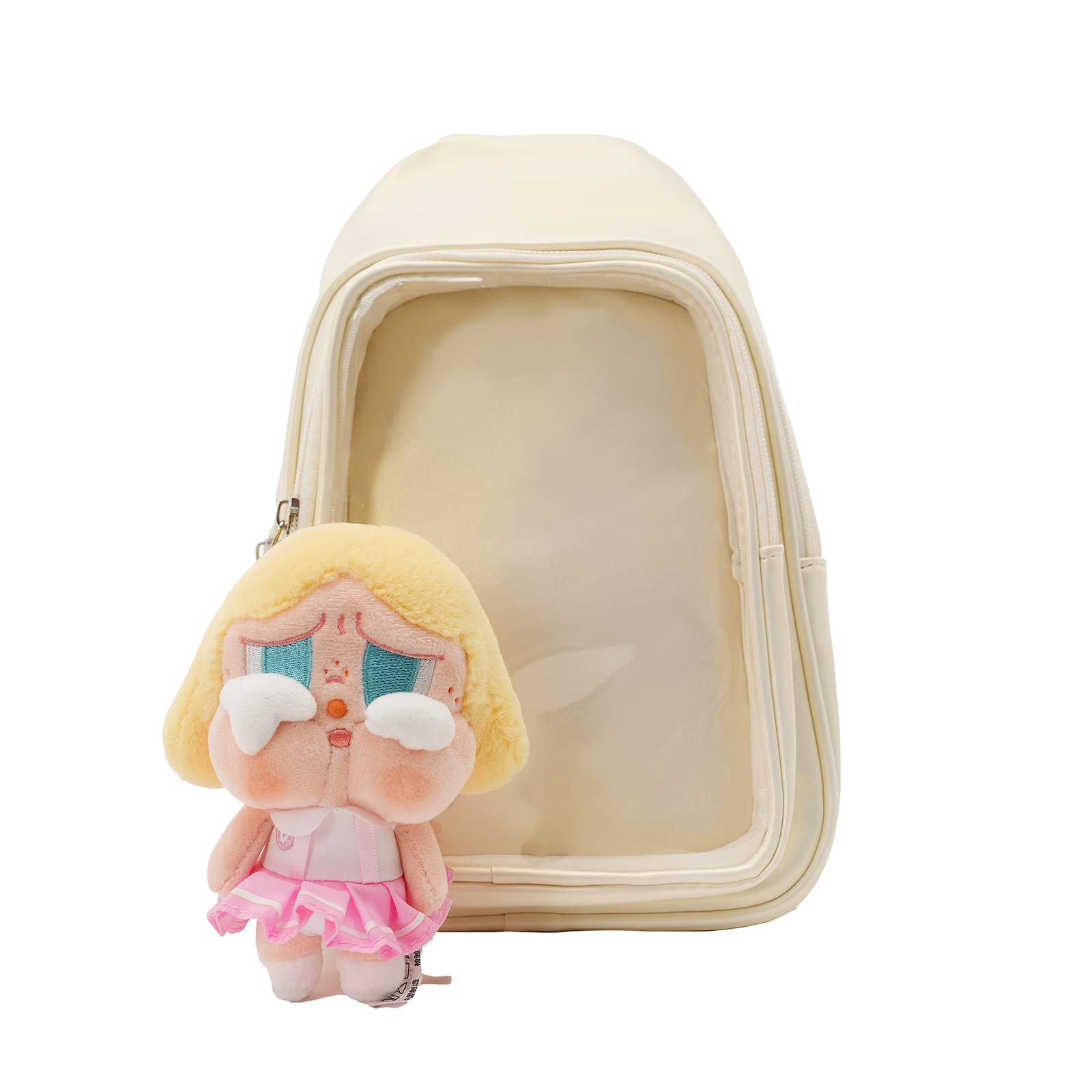 Plushies Companion Bag with Clear Display – Convertible for Crossbody & Shoulder Carry