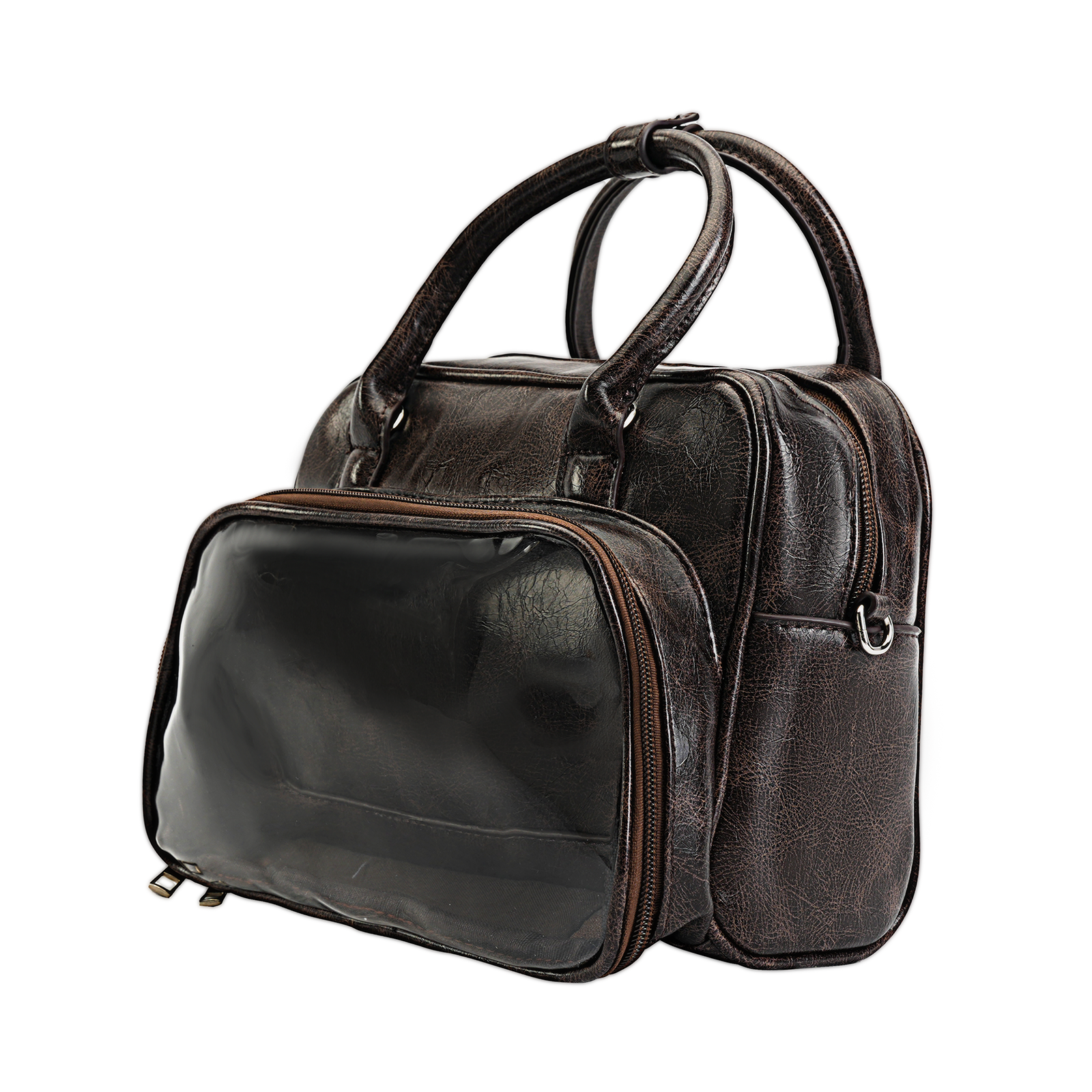 Plushies Companion Bag with Clear Display – 4-Way Convertible Square Backpack