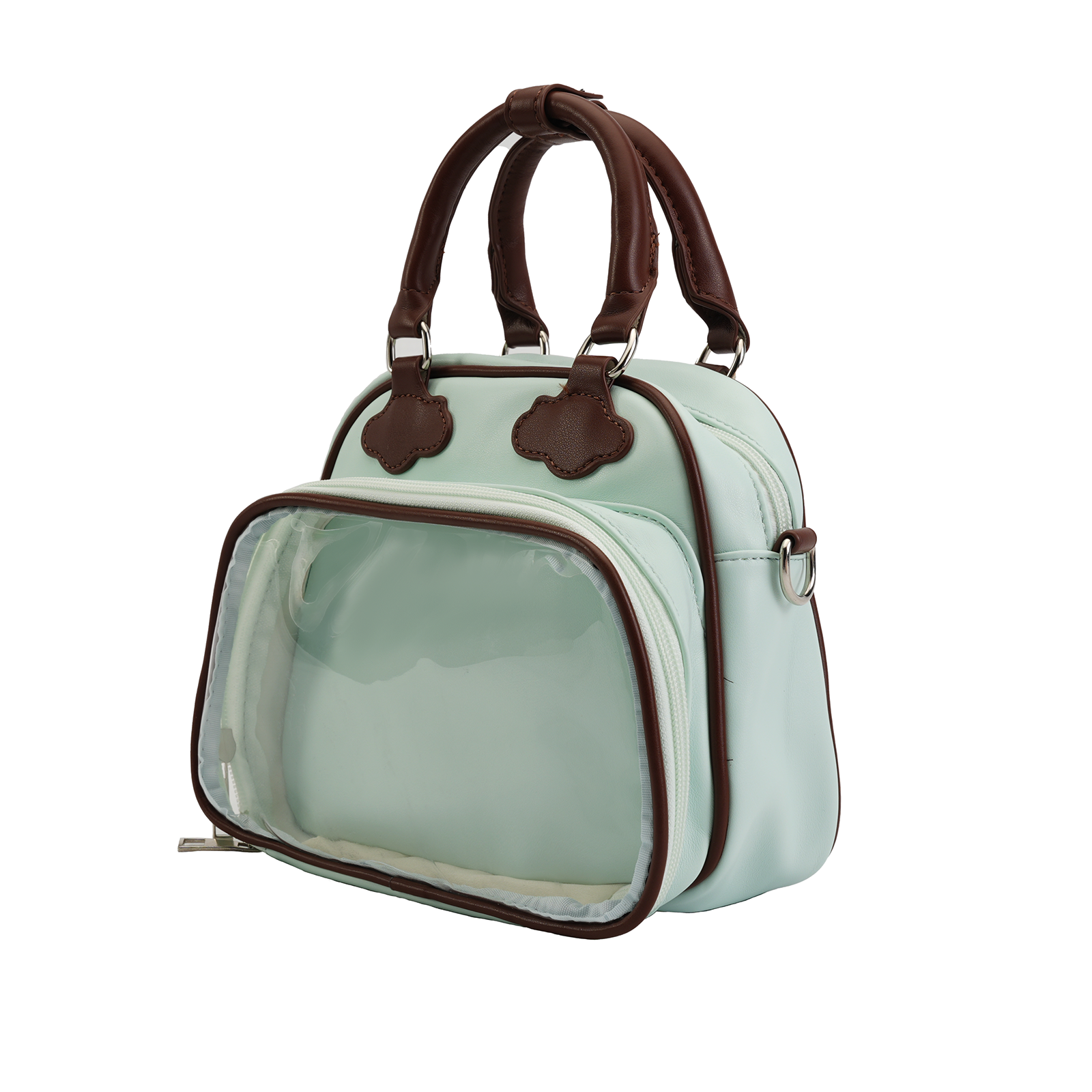 Plushies Companion Bag with Clear Display – 4-Way Convertible Square Backpack