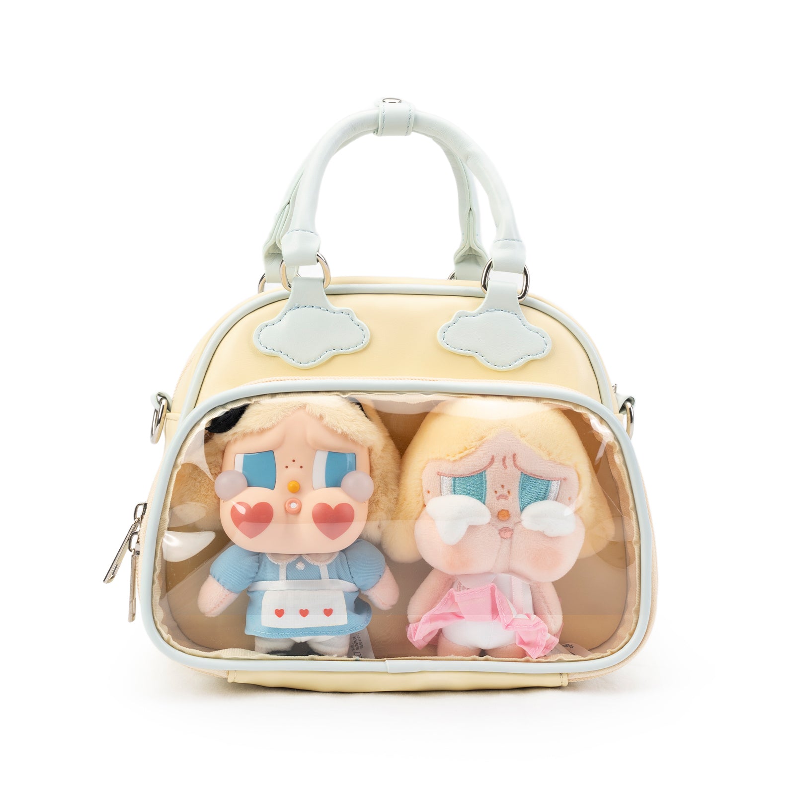 Plushies Companion Bag with Clear Display – 4-Way Convertible Square Backpack