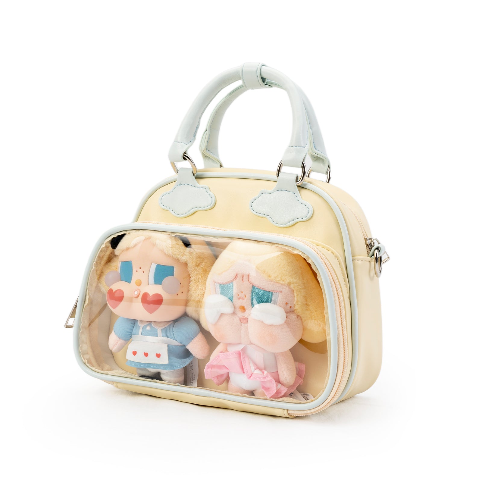 Plushies Companion Bag with Clear Display – 4-Way Convertible Square Backpack