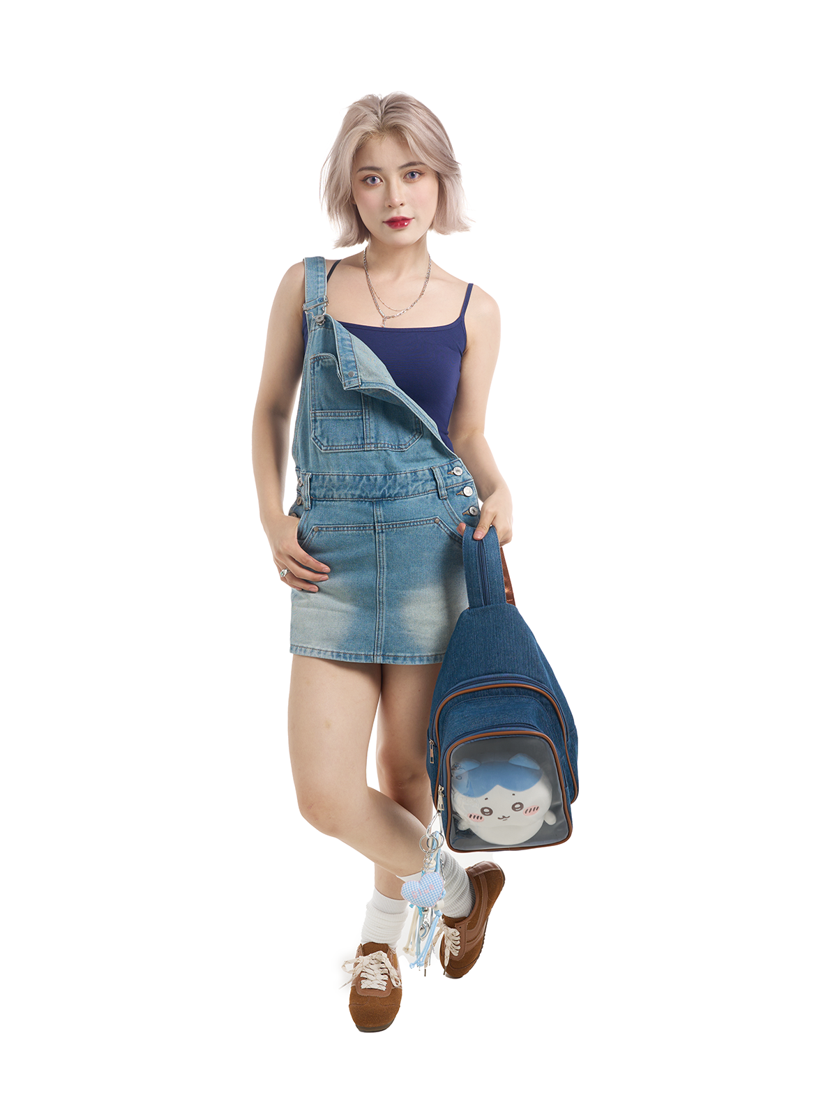 Large Plushies Companion Bag with Clear Display – Convertible for Backpack, Crossbody & Shoulder Carry