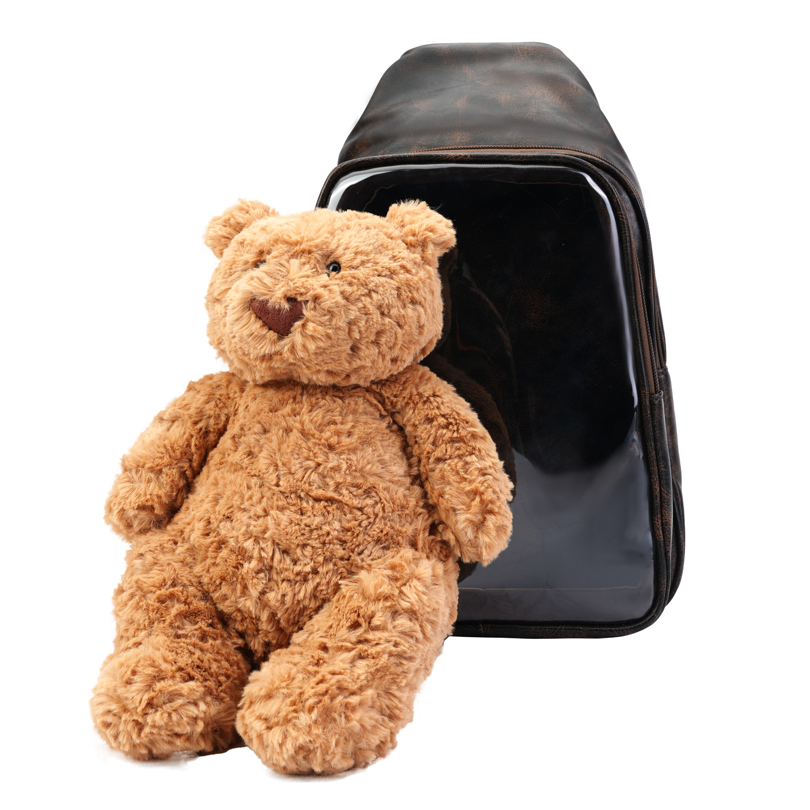 Large Plushies Companion Bag with Clear Display – Convertible for Backpack, Crossbody & Shoulder Carry
