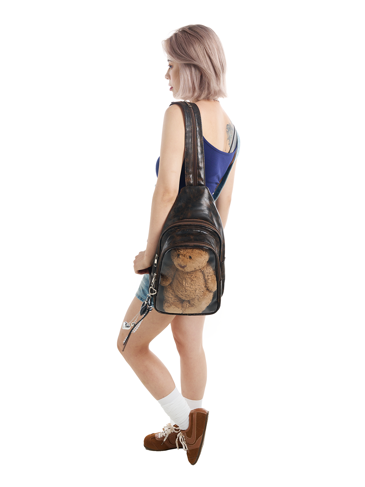 Large Plushies Companion Bag with Clear Display – Convertible for Backpack, Crossbody & Shoulder Carry